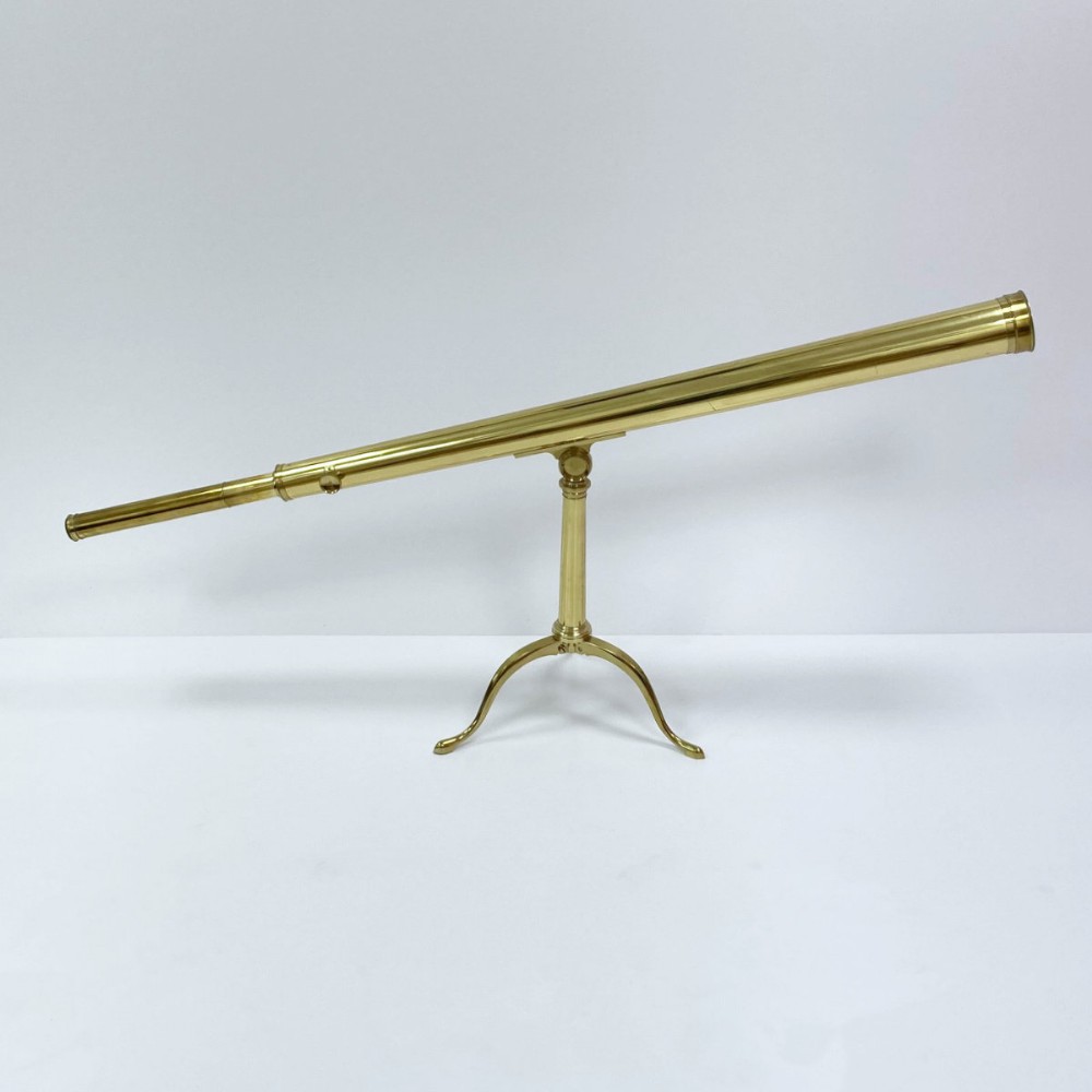 Early Nineteenth Century Library Telescope on Stand by W&S Jones