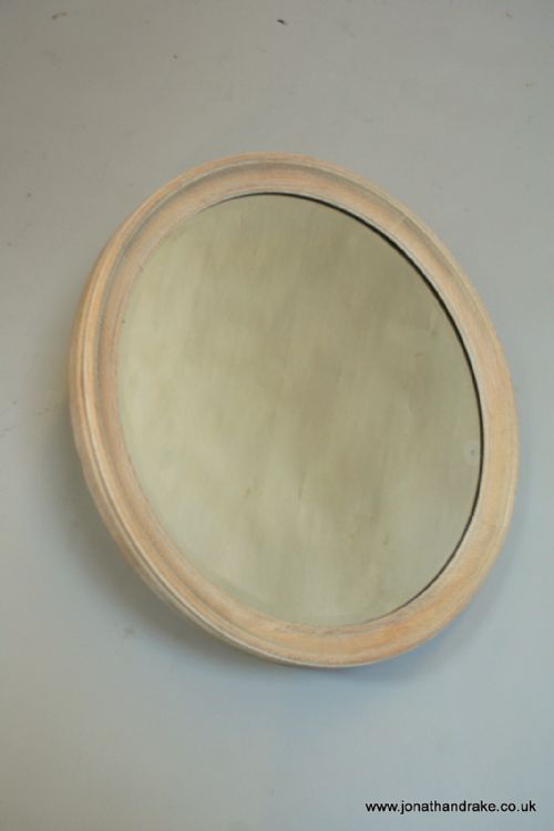 Arts and Crafts Limed Oak Mirror