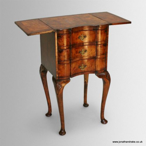 Queen Anne Style Side Table / Chest