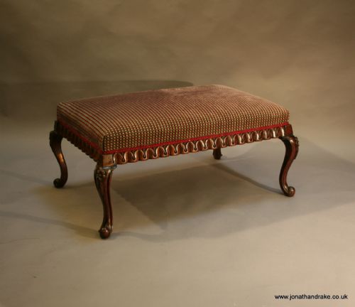 Victorian Mahogany Hearth Stool