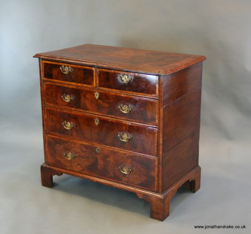 George 111 Walnut Chest of Drawers