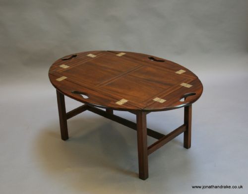 Georgian Style Mahogany Butlers Tray Table