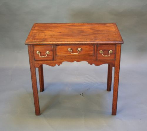 George III Mahogany Side Table Desk