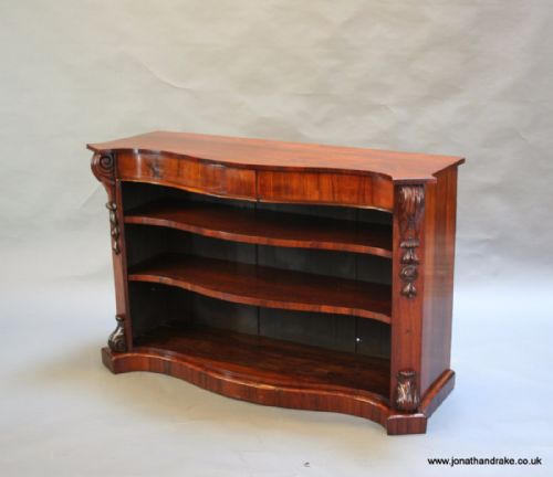 Early Victorian Rosewood Bookcase