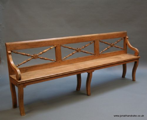 Hall Bench, Nineteenth Century Oak