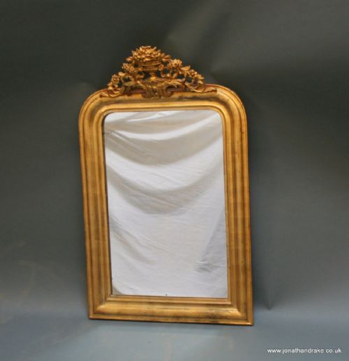 French Gilt Overmantle Mirror