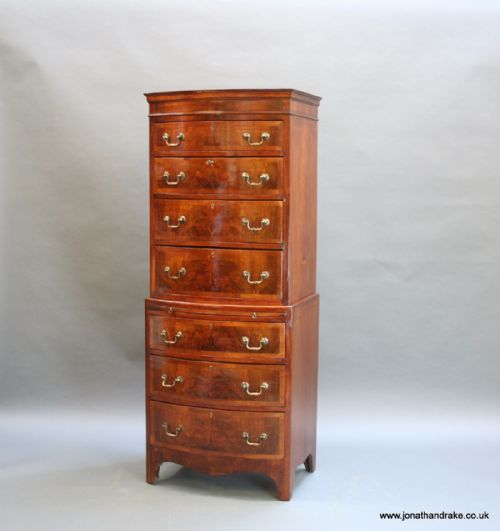 Georgian Revival Chest on Chest Tallboy
