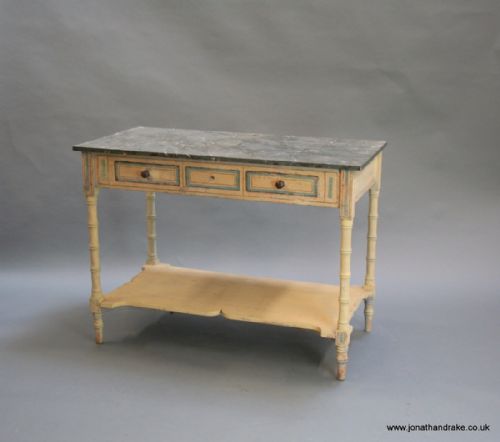 Regency Painted Side Table Washstand