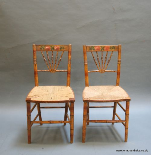 Regency Side Chairs, Pair