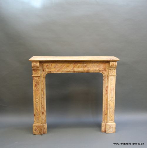 Early C19th Faux Marble Fire Surround