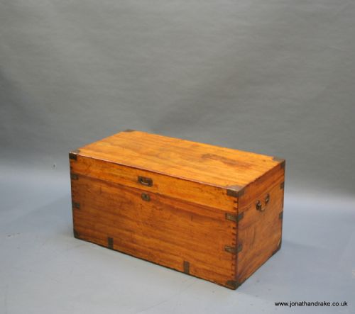 C19th Campaign Camphor Trunk