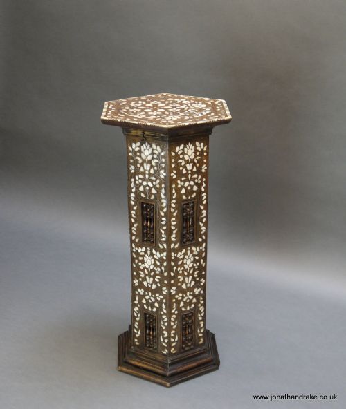 C19th Moorish Pedestal Table
