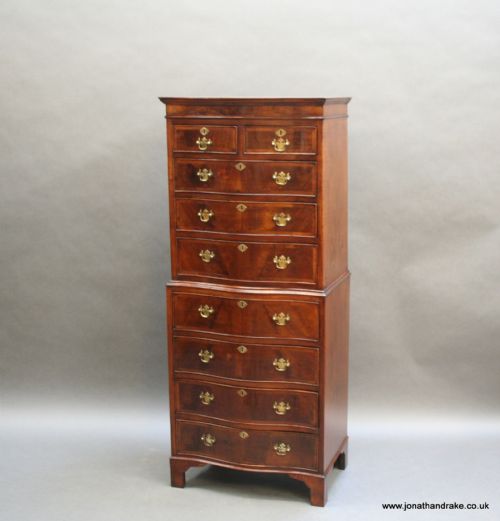 George 11 Style Tallboy Chest