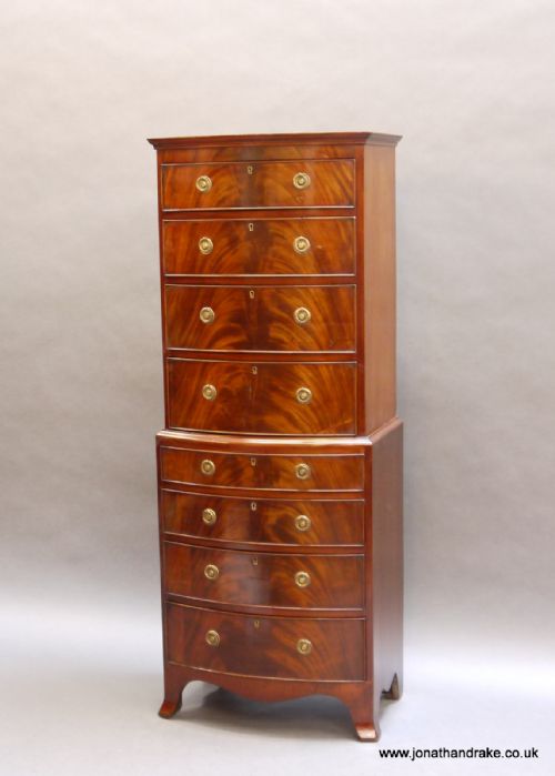 Georgian Style Chest on Chest, Small Proportions