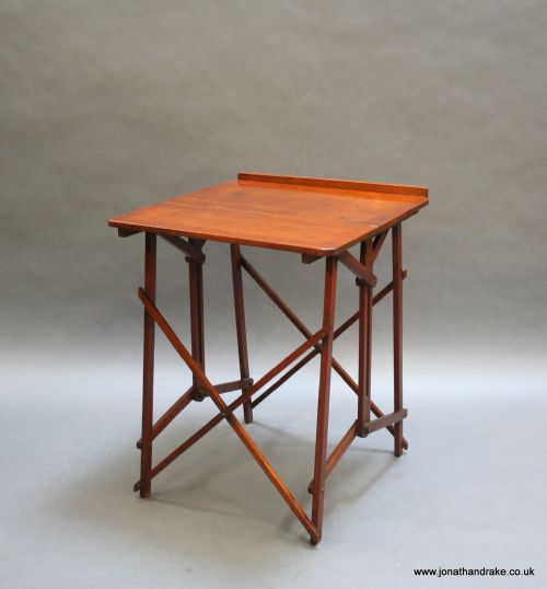Campaign Occasional Table, Stamped