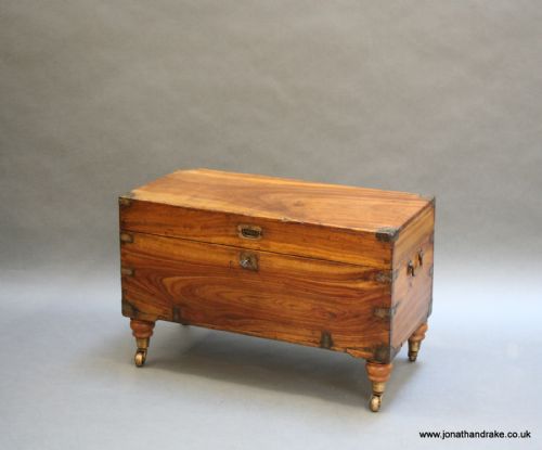 C19th Campaign Camphor Trunk