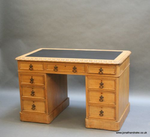 C19th Pedestal Desk, Gillows Manner