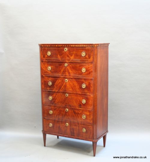 C19th French Mahogany Commode Chest