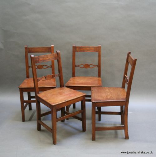 George 111 Oak Set of Chairs