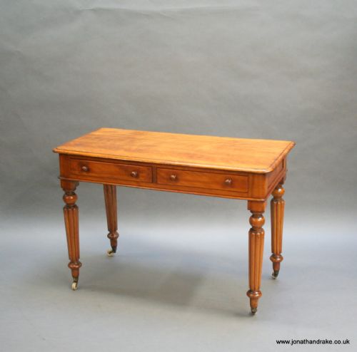 A Victorian Satinwood Side  Writing Table