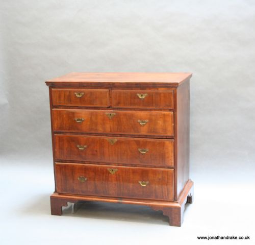 C18th Figured Walnut Chest