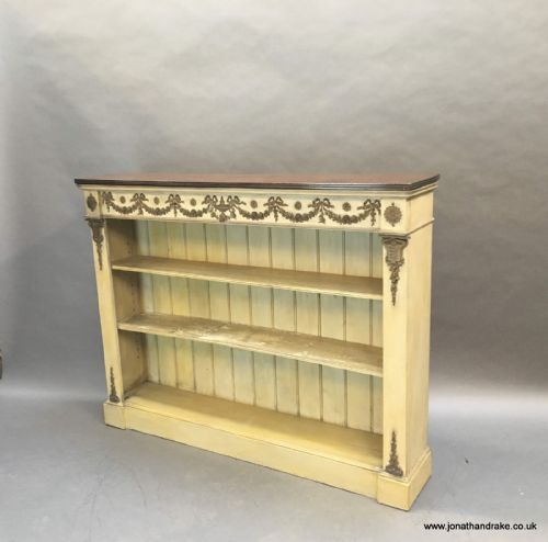 Adam Revival Painted Bookcase