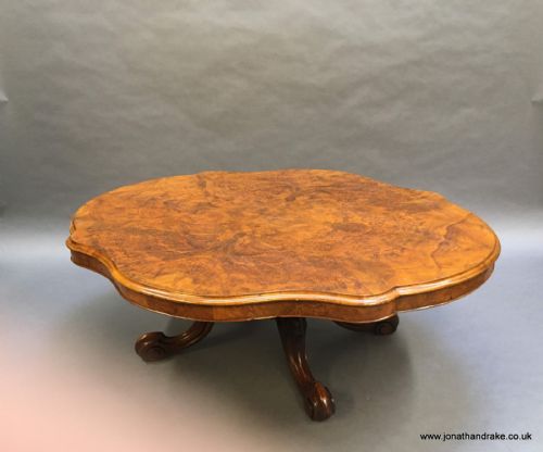 Victorian Burr Walnut Coffee Table