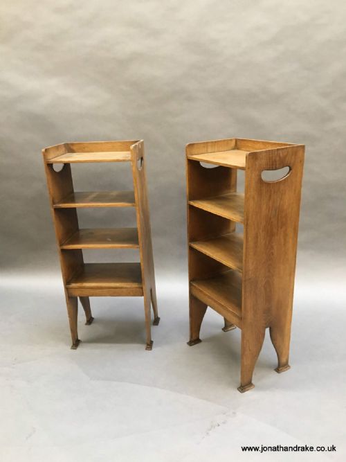 Pair Arts and Crafts Bedside Tables
