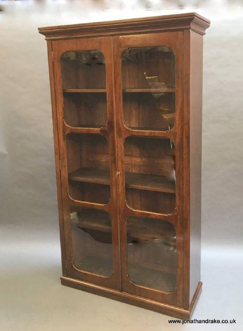 C19th Tall Glazed Bookcase