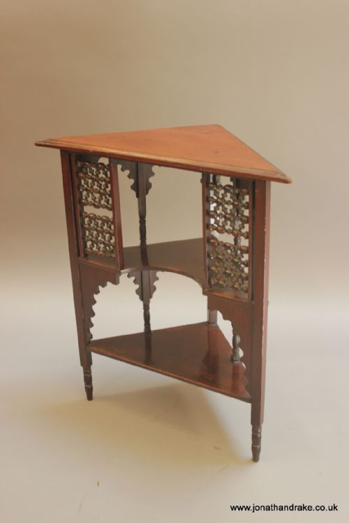 Moorish Corner Table Attributed Libertys