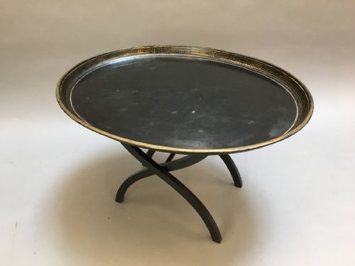 C19th Toleware Tray Table