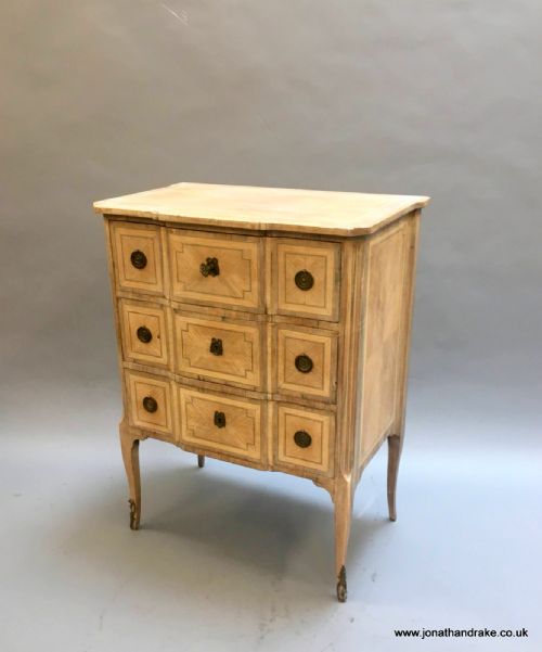 French Small Parquetry Chest of Drawers