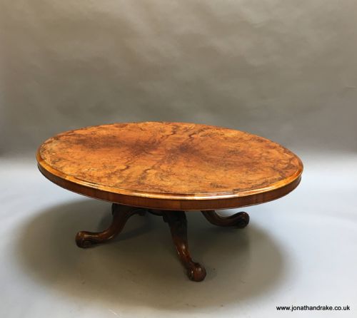 Victorian Burr Walnut Coffee Table