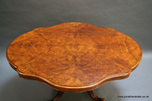 Victorian Burr Walnut Coffee Table