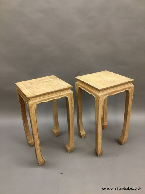 Pair Chinese Lamp Tables