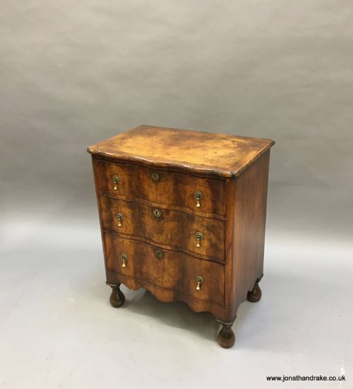 Queen Anne Style Small Chest of Drawers