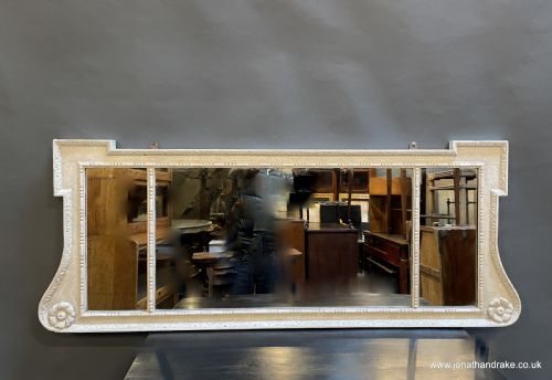 C19th Painted Overmantel Mirror