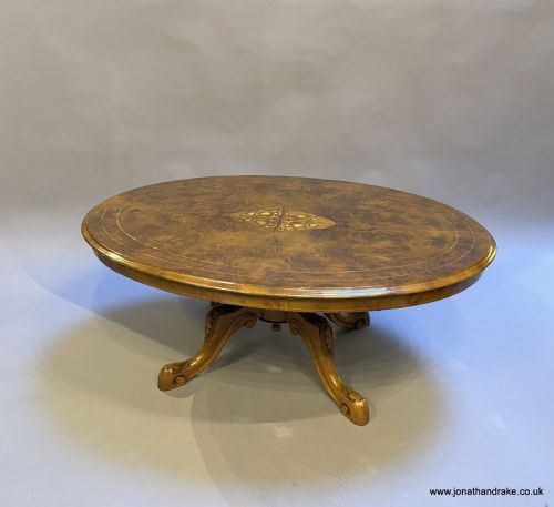 Victorian Oval Coffee Table