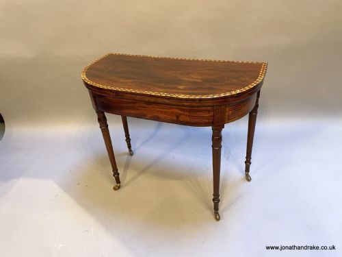 Regency Mahogany Card Table