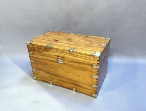 C19th Camphor Campaign Trunk