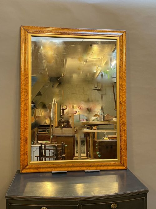 Victorian Maple Framed Wall Mirror