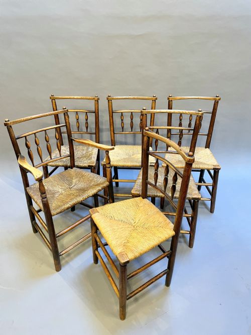 Set C19th Country Dining Chairs