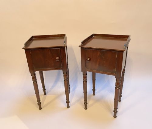 Pair Bedside Table Cabinets