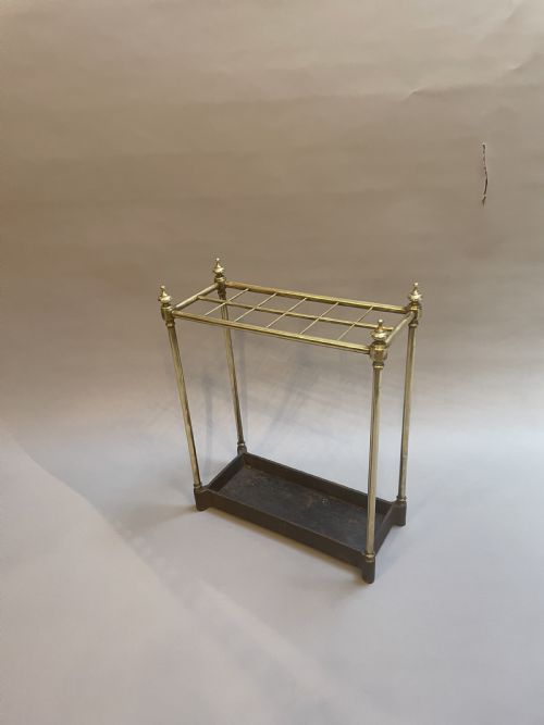 Victorian Brass Stick & Umbrella Stand, Stamped