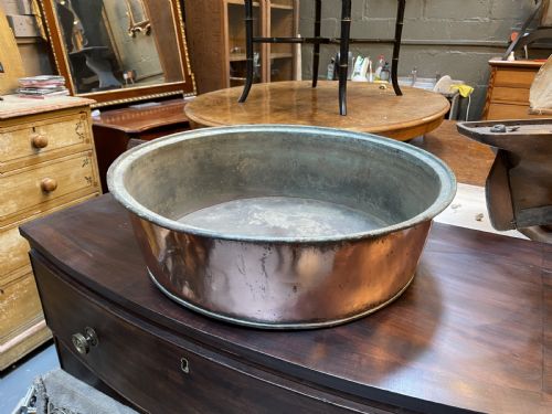 LARGE C19TH COPPER JAM PRESERVE PAN - ADDITIONAL PHOTO 11