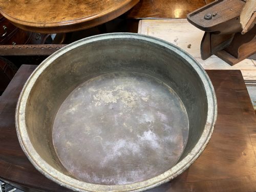 LARGE C19TH COPPER JAM PRESERVE PAN - ADDITIONAL PHOTO 12