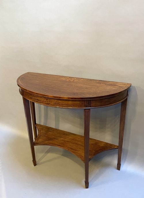 Sheraton Revival Mahogany Console Table