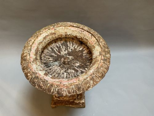 VICTORIAN CAST IRON GARDEN URN - ADDITIONAL PHOTO 1