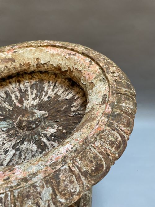 VICTORIAN CAST IRON GARDEN URN - ADDITIONAL PHOTO 2
