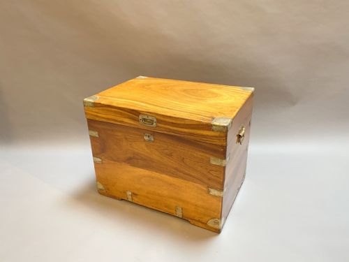 C19th Camphor Campaign Trunk
